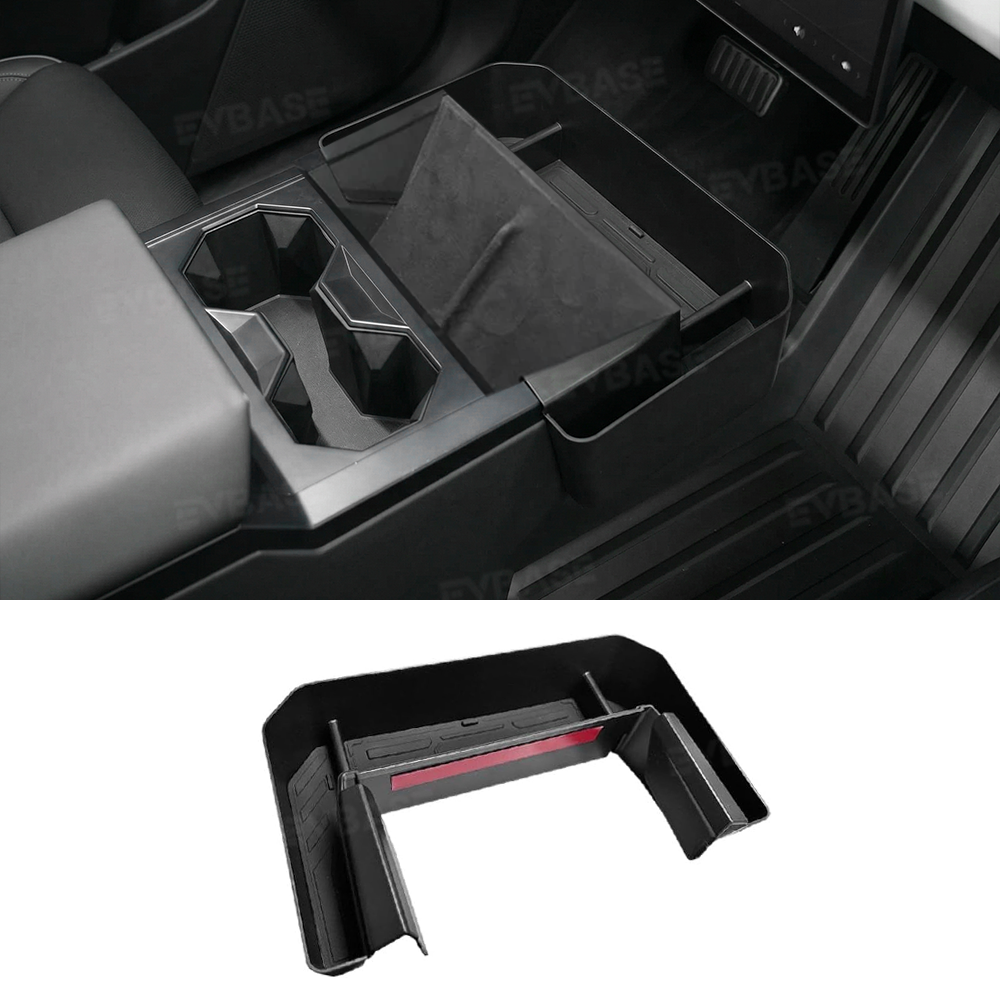 Cybertruck Cup Holder Front Organizer Tray Center Console Storage Box