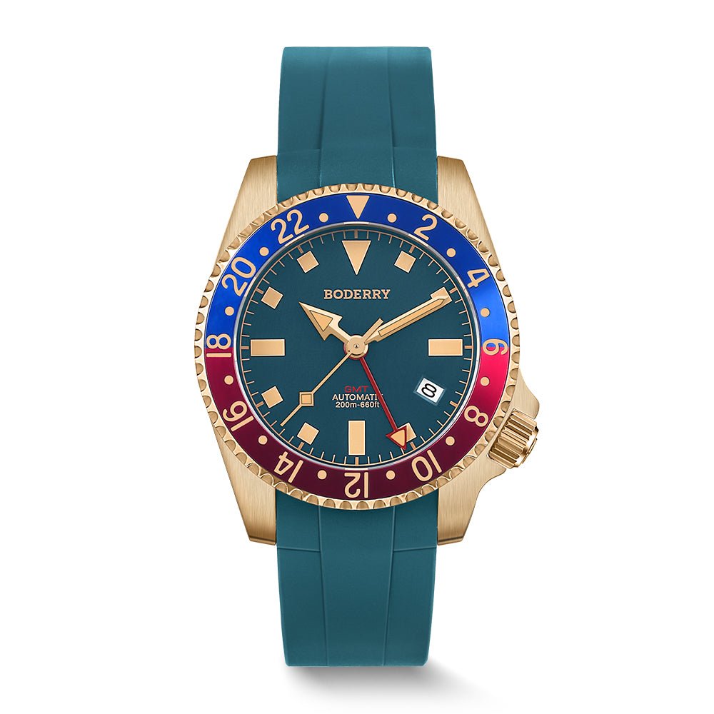 Boderry Admiral GMT (Bronze, Blue)