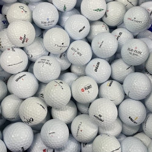 Assorted Brands Used Golf Balls – 50 Pack
