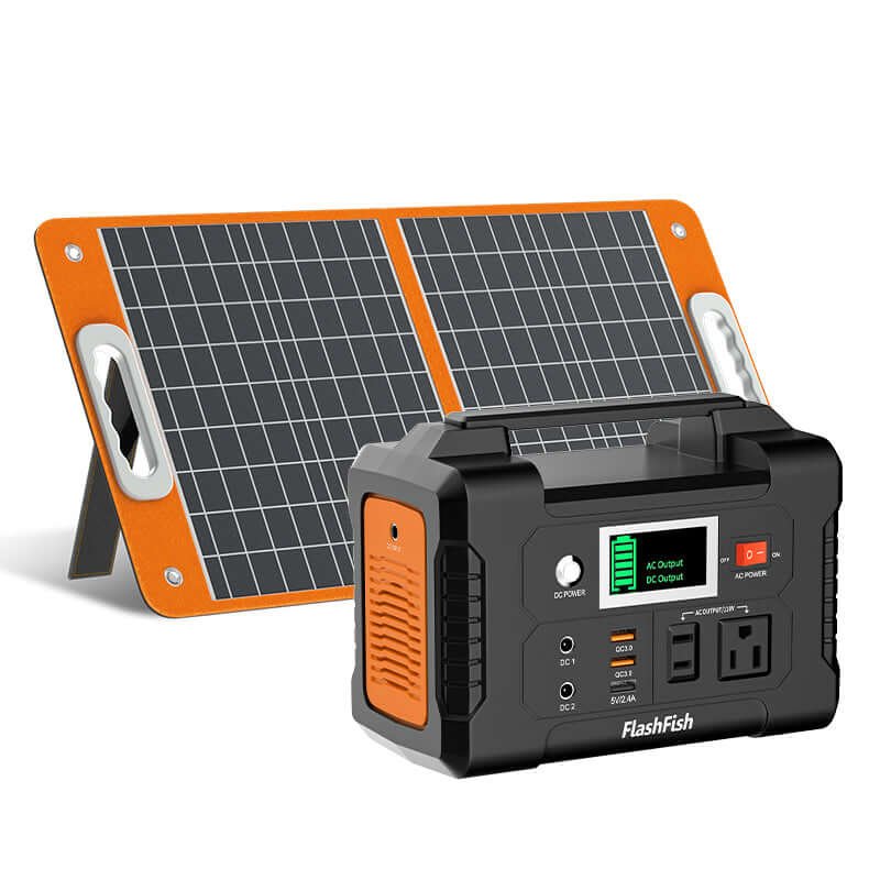 FlashFish E200 + TSP60 Solar Generator Kit (151Wh)