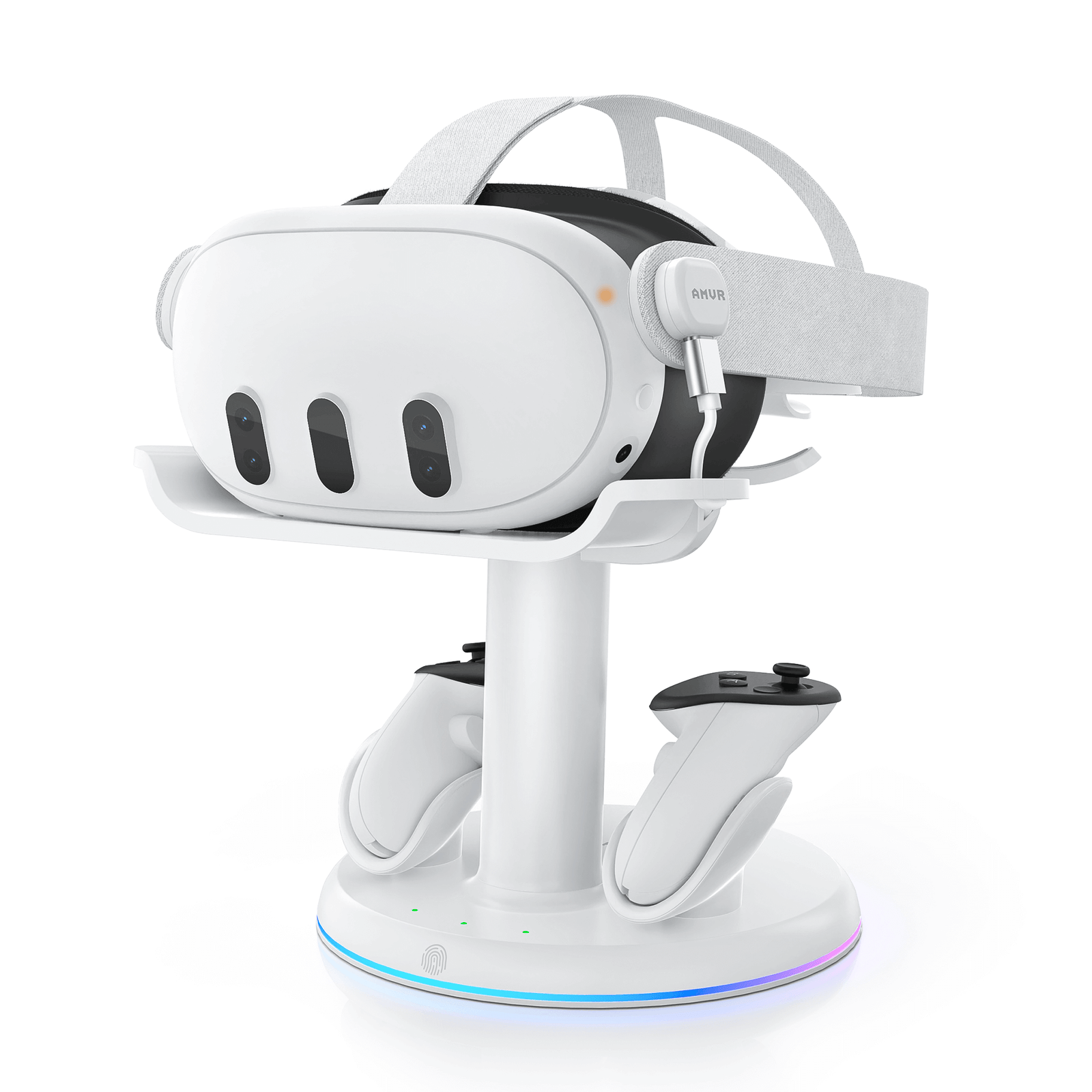 AMVR CD2 3-in-1 Magnetic Charging Dock for Quest 3 & 3S
