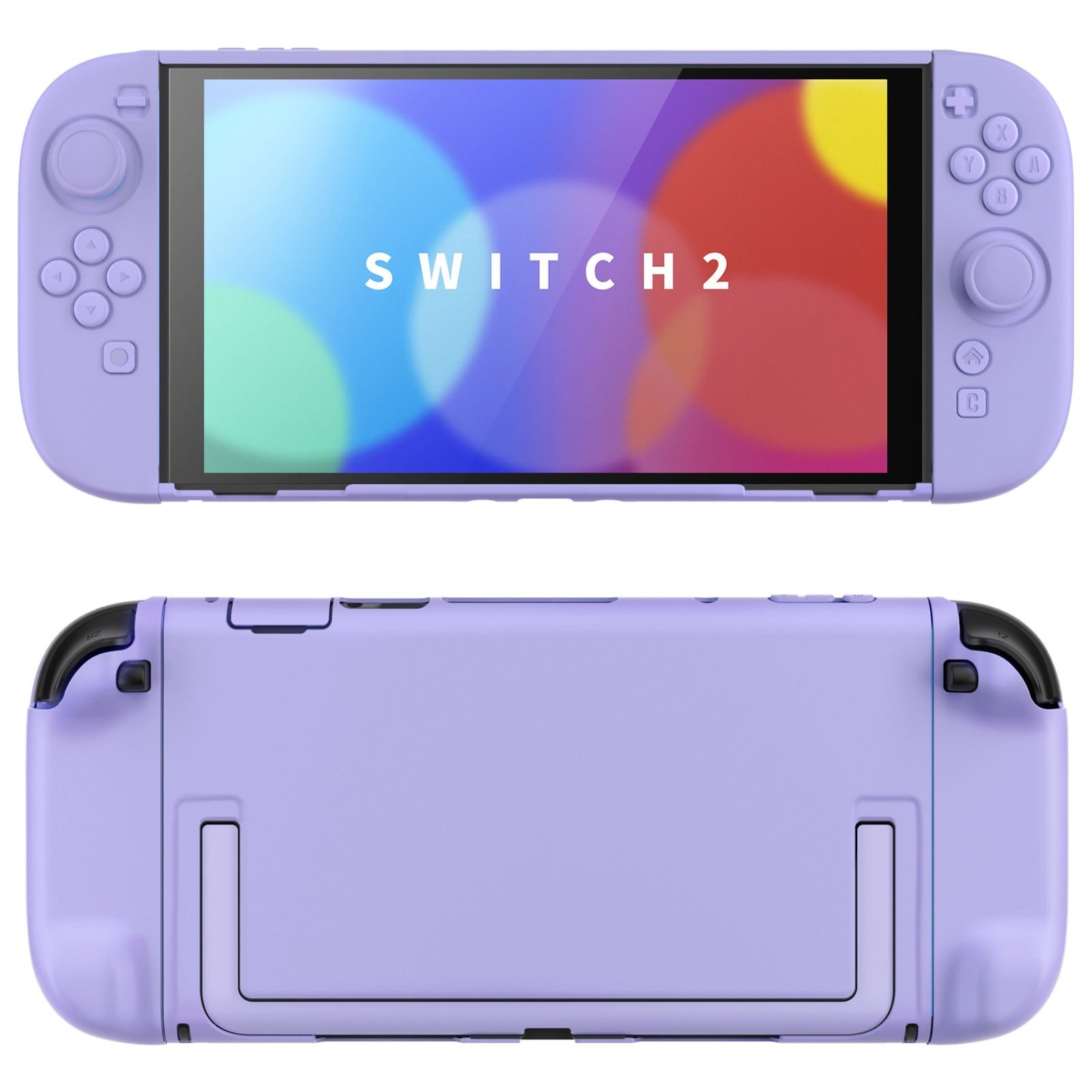 PlayVital Cute Solid-Color Case for Nintendo Switch 2 (Light Violet)