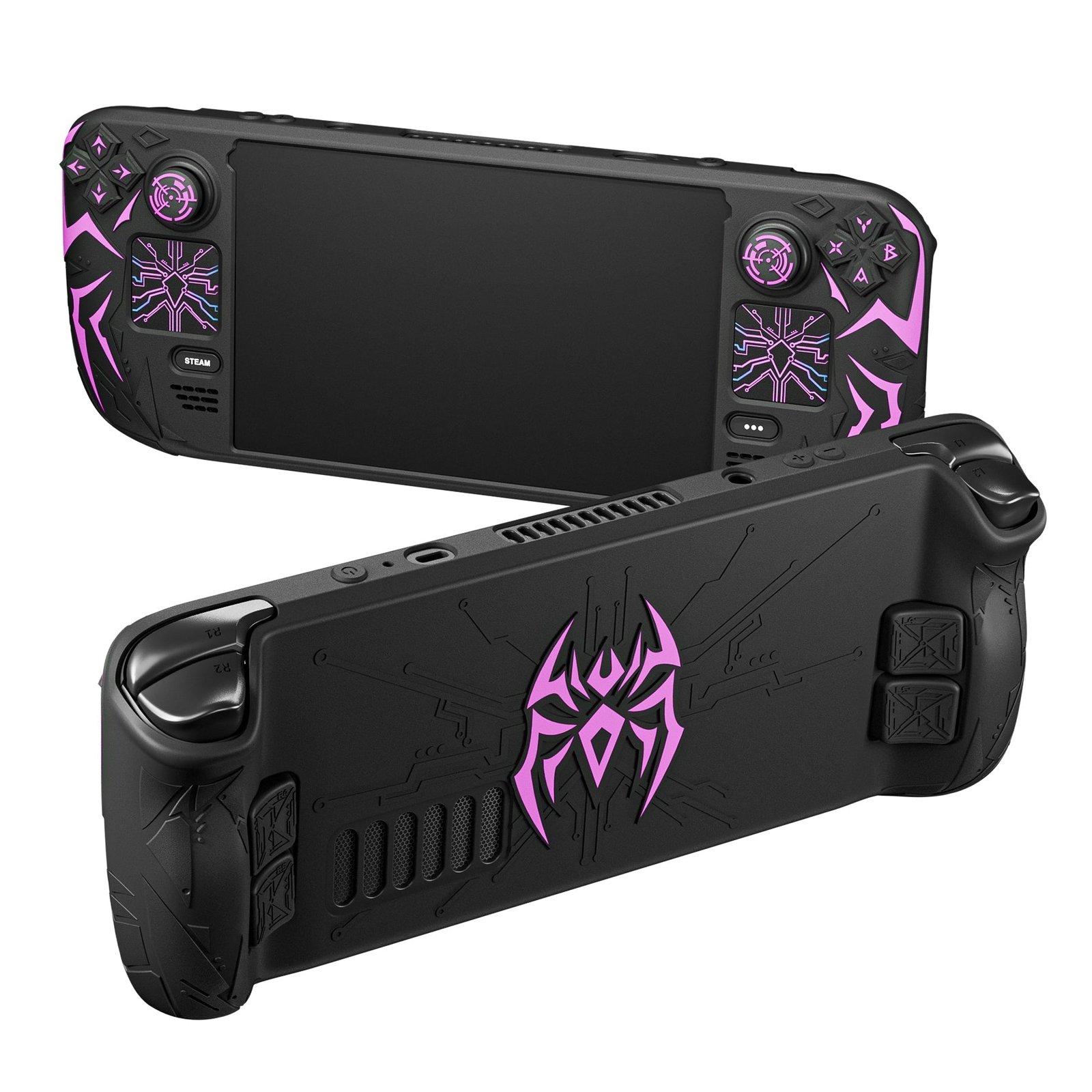 PlayVital Cyber Spider Protective Case for Steam Deck OLED/LCD