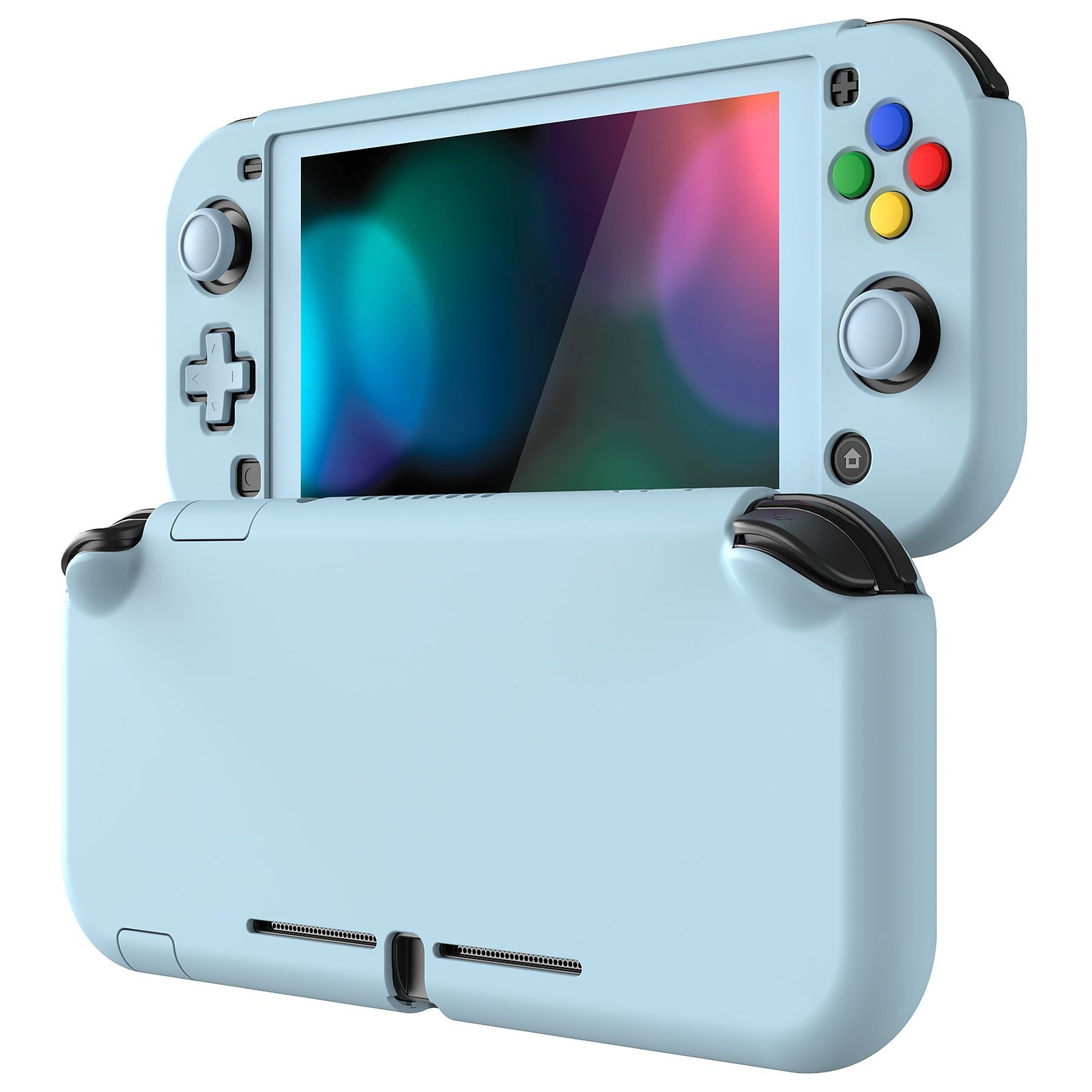 PlayVital Hard Shell Case for Nintendo Switch Lite (Screen Protector + Thumb Grips)