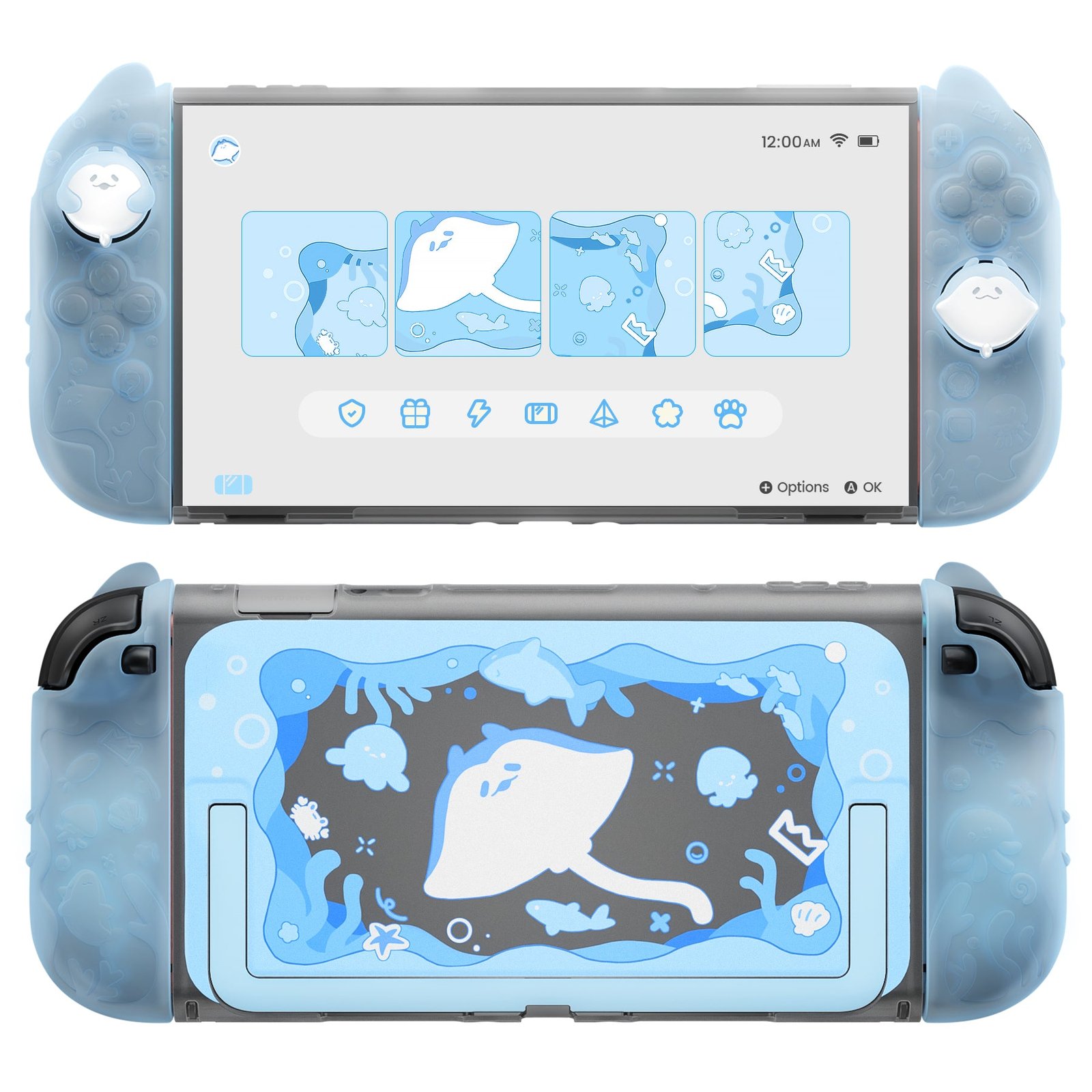 PlayVital Ocean Whisper Case for Nintendo Switch 2 (Mint Blue)