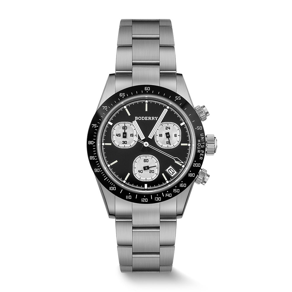Boderry GoldAce (Titanium Chronograph, Black)
