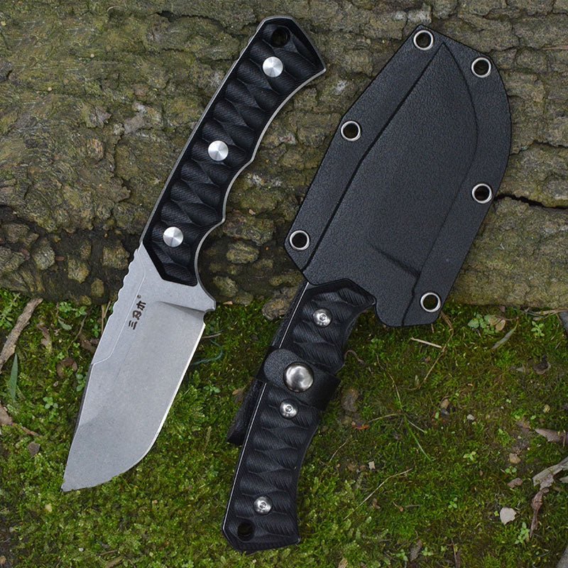 Wautton Survival Fixed-Blade Knife with Sheath