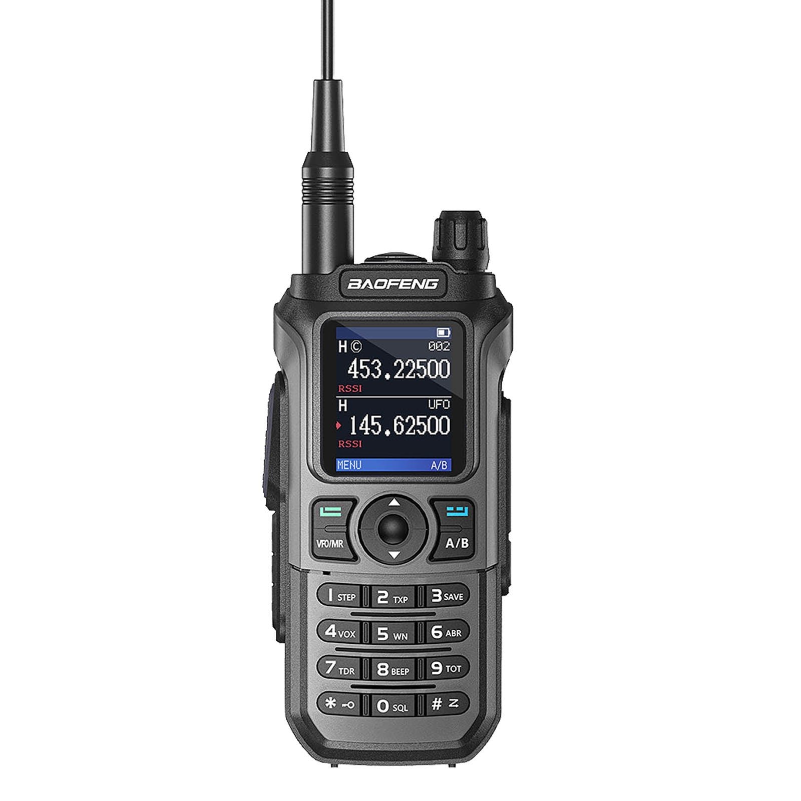 Baofeng UV-21R 6W Tri-Band Radio | 1.77'' Color Large Screen | NOAA | 999 CHs | Wireless Copy Frequency | Type-C Chargin