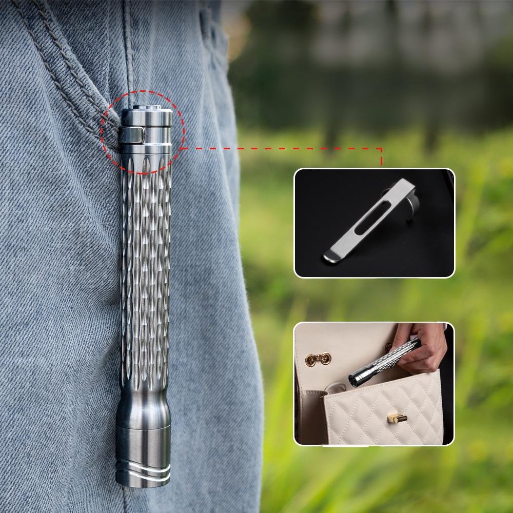 Wautton R8 Titanium Mini Flashlight