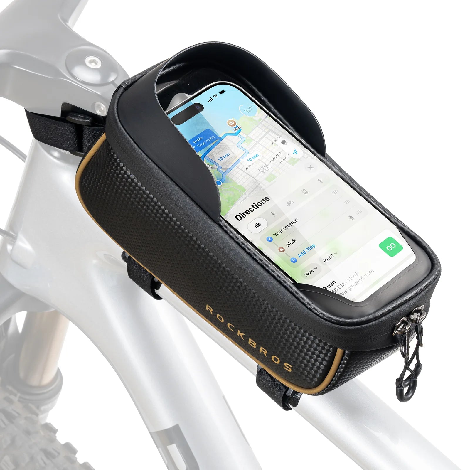 Bike Top Tube Bag with Phone Storage - 1.5L