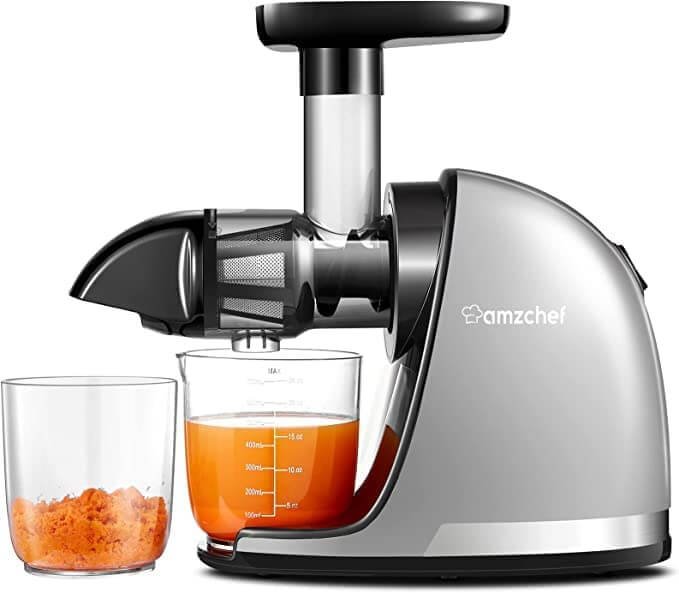 AMZCHEF Slow Juicer Extractor ZM1501 Light Gray