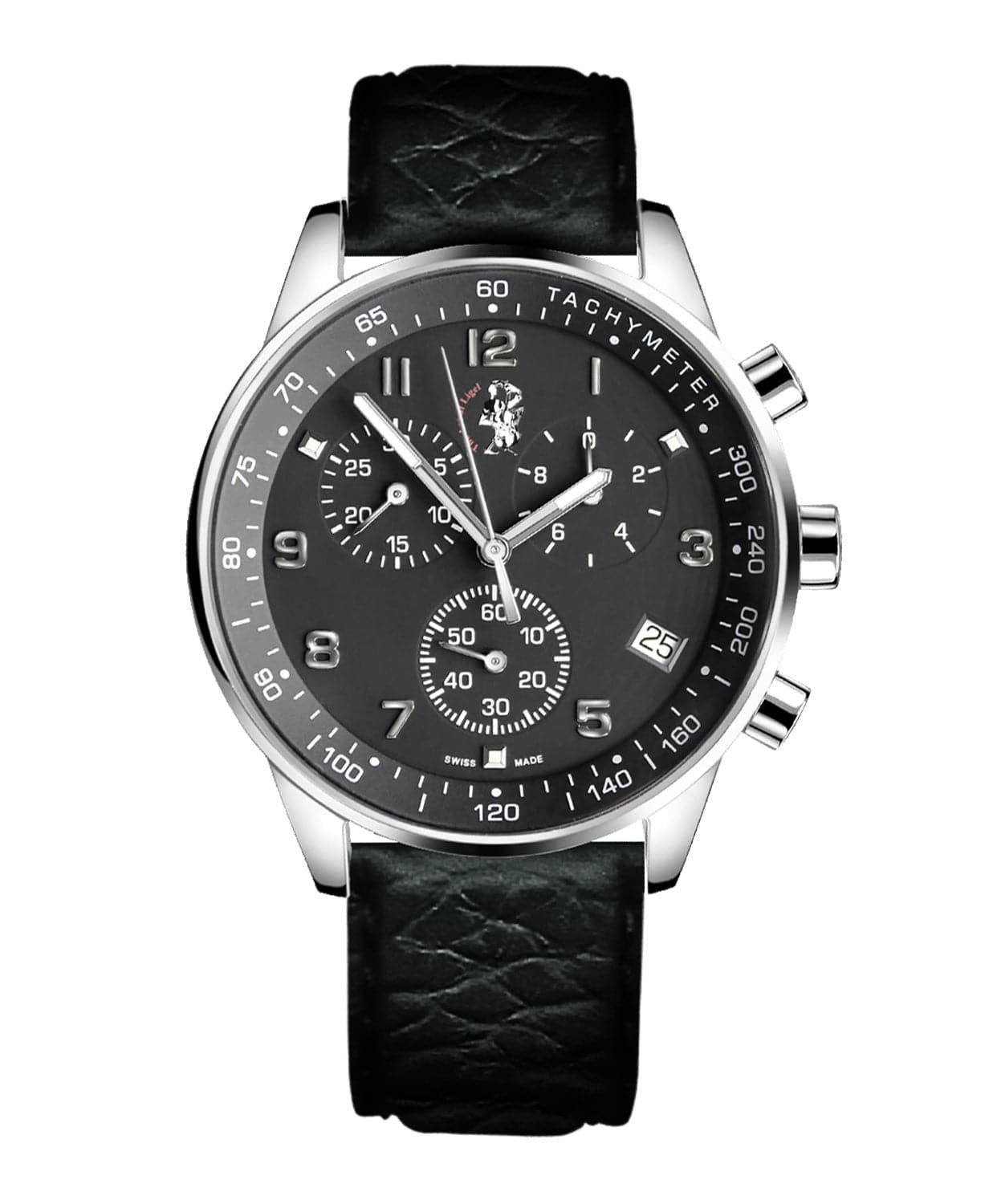 TAL Arena Swiss Chronograph — Black (Leather)