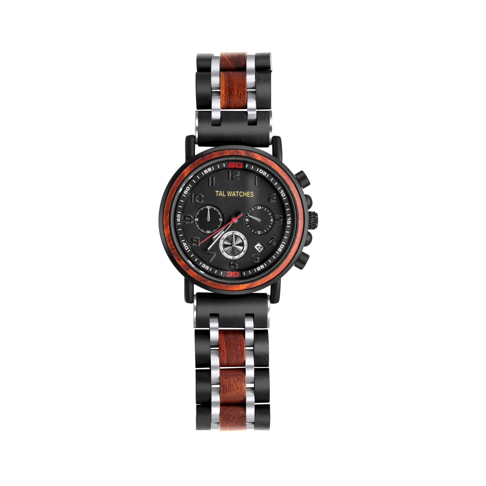 TAL Wooden Bassy Chronograph Watch