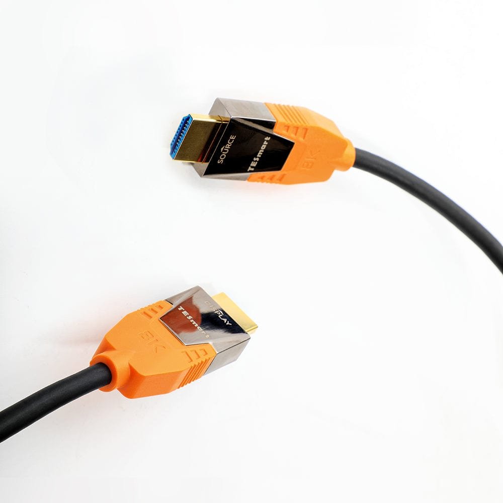 8K Ultra HD Fiber Hybrid Cable - 48Gbps True 8K@60Hz EMI-Certified with Zinc Alloy Armor & 7-Layer Shielding for Gaming Consoles/8K TVs/Mac/PC/Workstations
