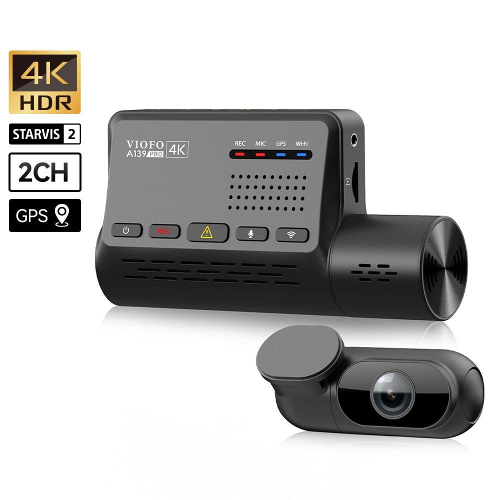 VIOFO A139 Pro 2CH (4K HDR Front + Rear Dash Cam)